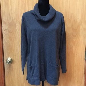 Jeanne Pierre Cotton Cowl Neck Sweater
